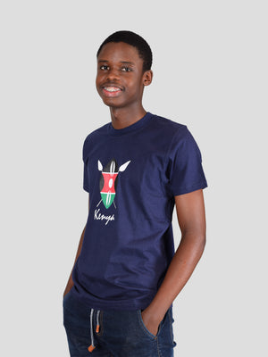Kenya Shield Kids’ T-Shirt – Comfortable & Durable Children’s Clothing Made in Kenya by Oneway