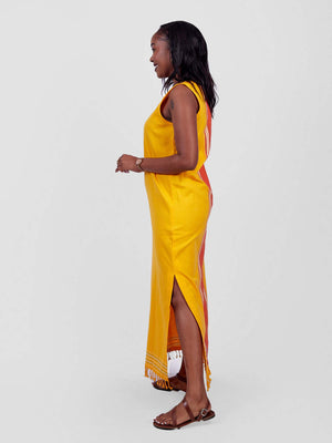 Kikoy Fitted Dress | Handmade Women’s Cotton Dress | Oneway Kenya