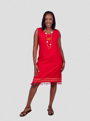 Kikoy Cotton Short Dress - Handmade in Kenya | Oneway