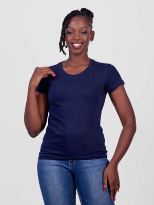 Ladies’ Plain Cotton Tee – Kenyan-Made Everyday Top