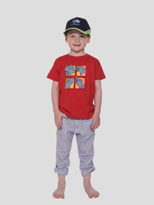 Four Fun Elephants Kids’ T-Shirt – Playful & Durable Children’s Clothing Made in Kenya by Oneway
