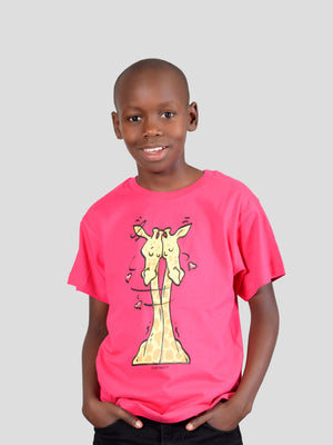 Twisted Giraffes Kids T-Shirt | Funny Animal Prints - Oneway Kenya