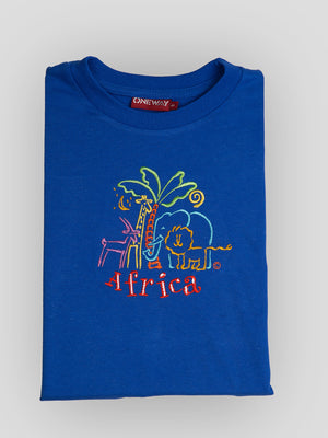 African Animals Kids T-Shirt | Wildlife Safari Kidswear | Oneway Kenya