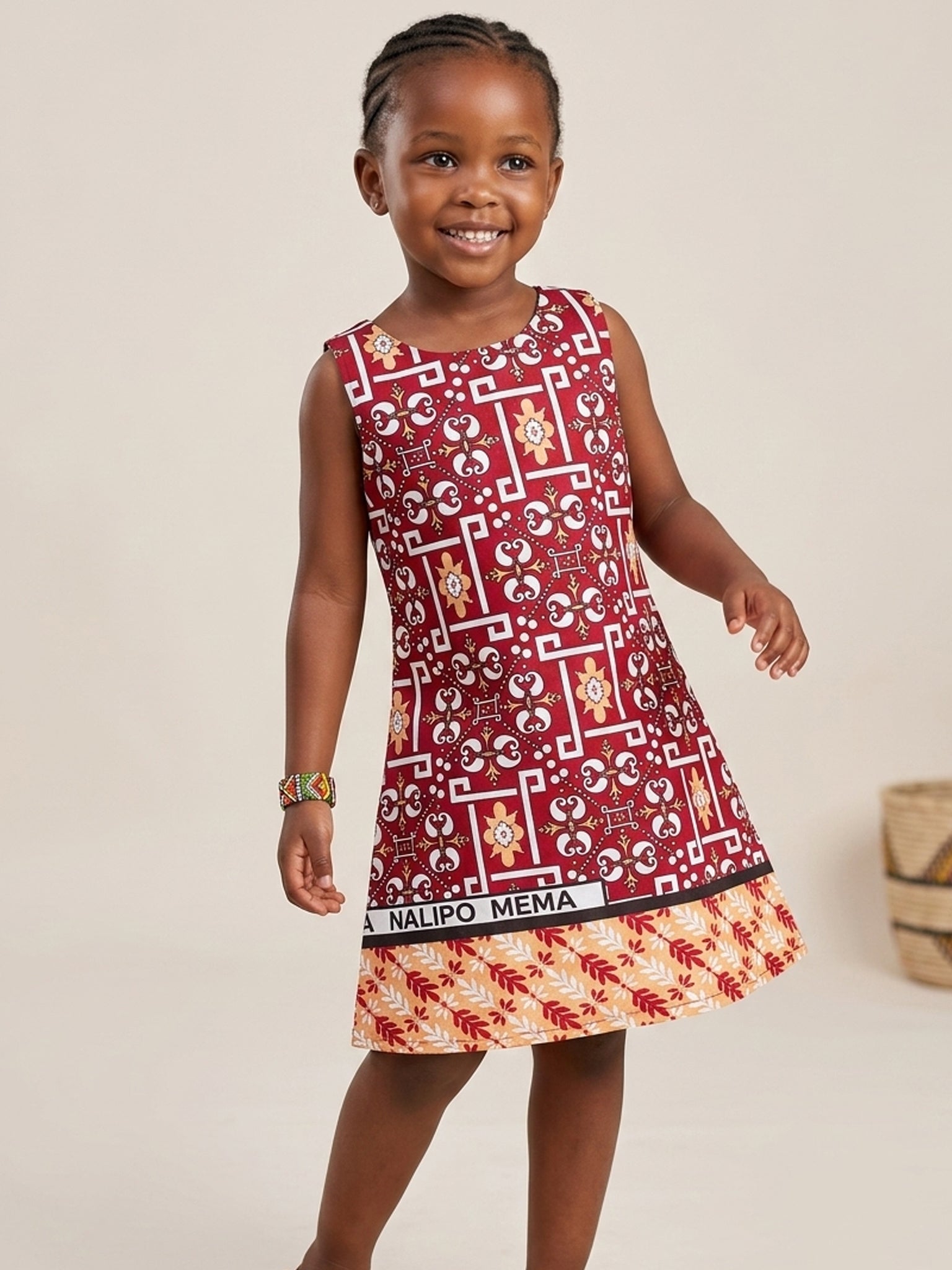 Khanga Pinafore Dress - Onewaykenya