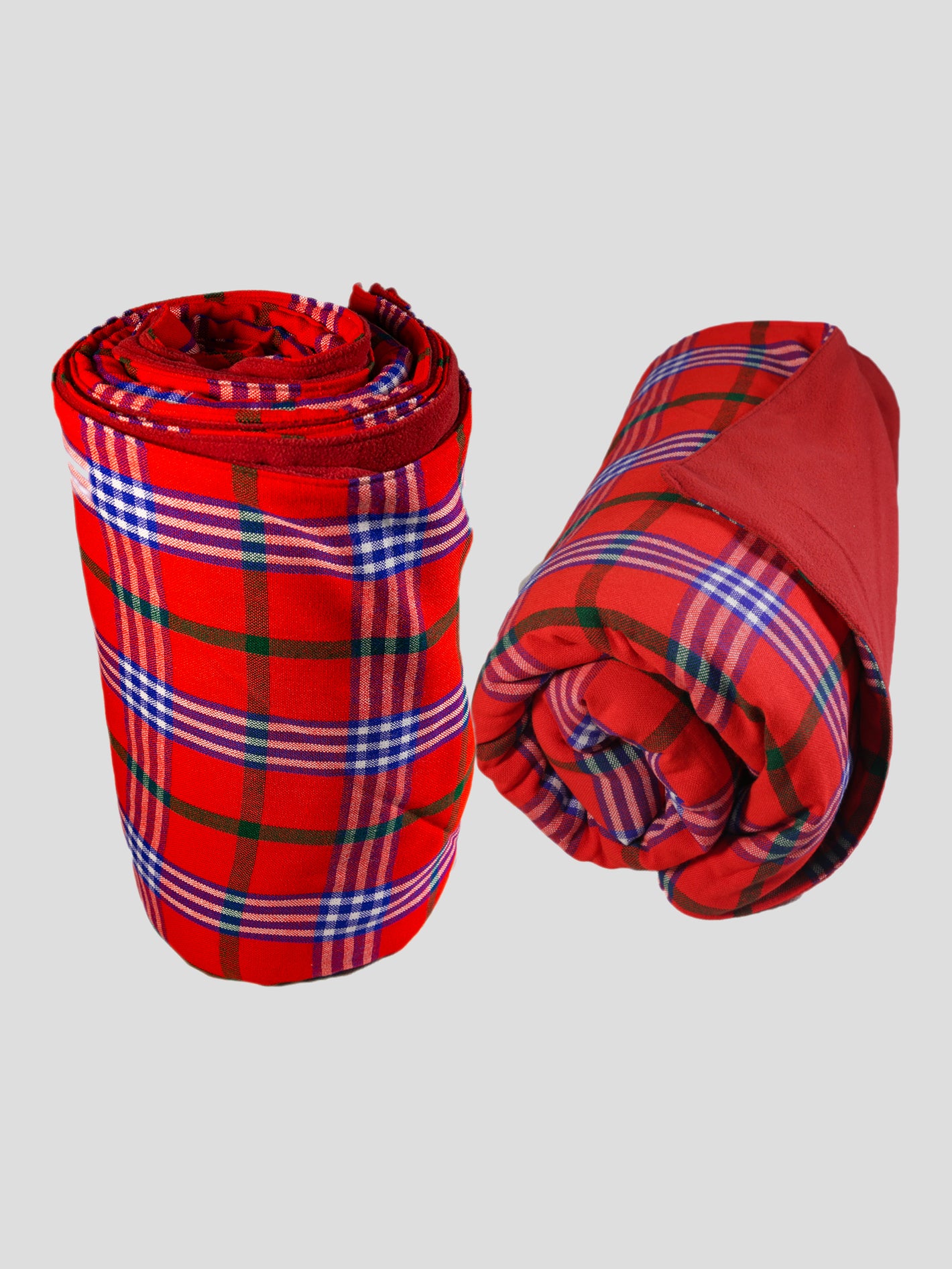 Modern Shuka Fleece Throw - Premium Acrylic & Fleece, Made in Kenya