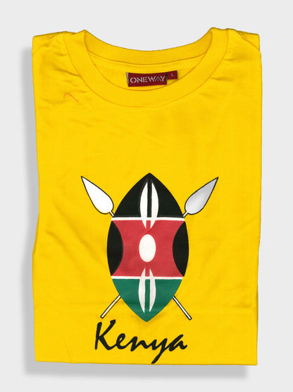 Kenya Shield Kids’ T-Shirt – Comfortable & Durable Children’s Clothing Made in Kenya by Oneway