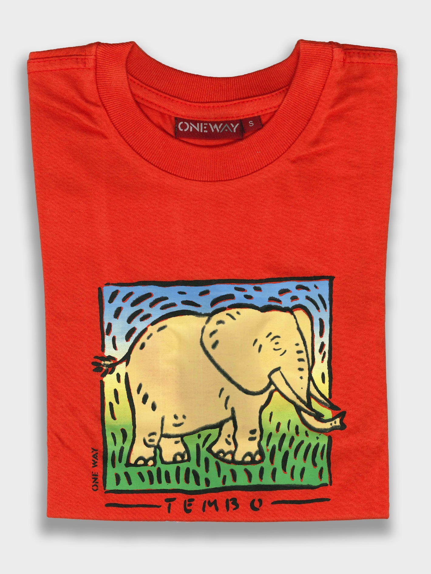 Tembo Print Kids’ T-Shirt – Durable & Fun Children’s Clothing Made in Kenya by Oneway