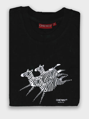 3 Running Zebras Kids T-Shirt