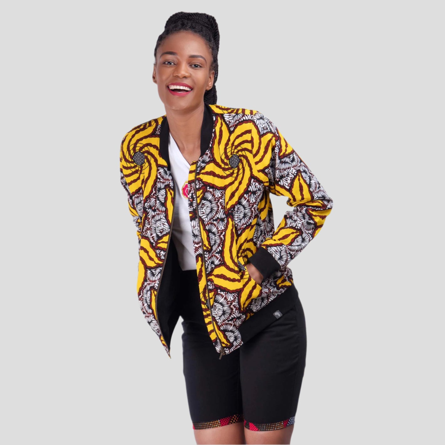 Wakanda Bomber Jackets With Kitenge