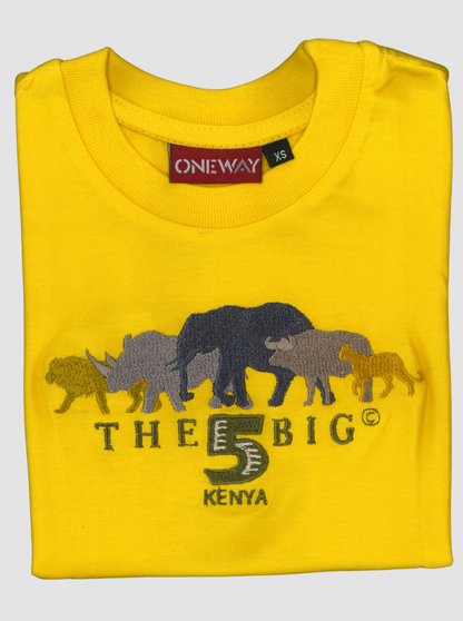 Big Five Kids T-Shirt - Embroidered T-Shirts for Little Adventurers
