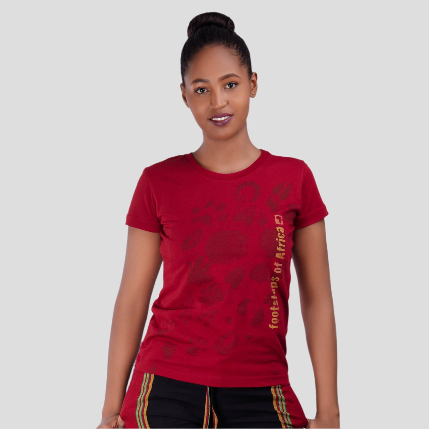 Footsteps of Africa Ladies T-Shirt