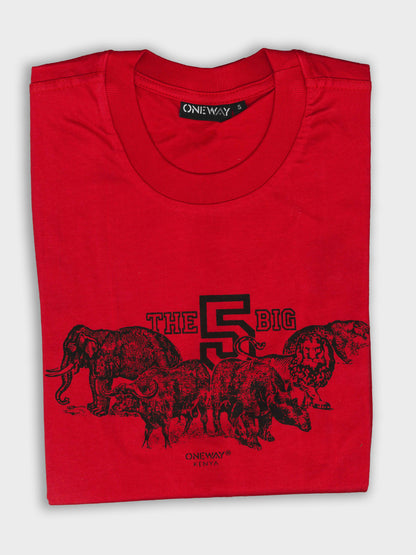 The Big Five Printed T-Shirt – Made in Kenya