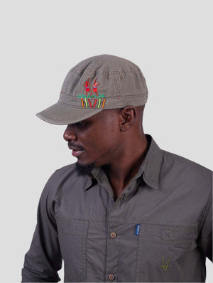 Warrior (Masai Beads) - Army Cap