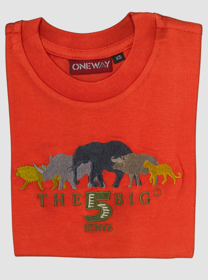 Big Five Kids T-Shirt - Embroidered T-Shirts for Little Adventurers