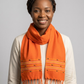 Kikoy Beaded Shawl - Orange
