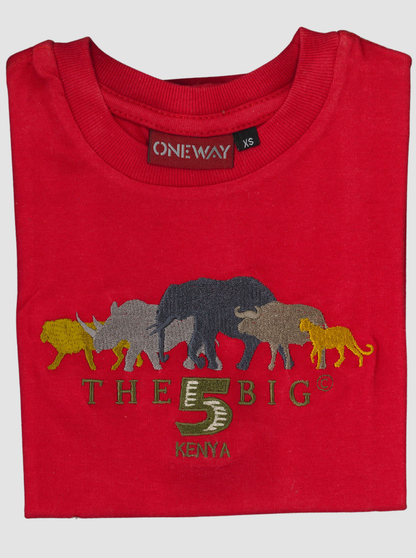 Big Five Kids T-Shirt - Embroidered T-Shirts for Little Adventurers