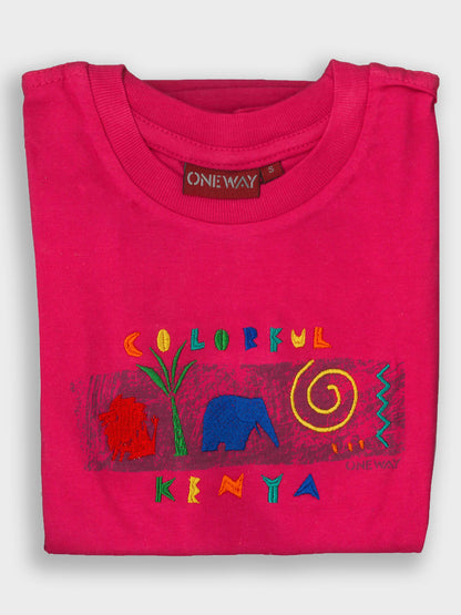 Colourful Kenya Kids T-Shirt | African Kids Clothing | Oneway