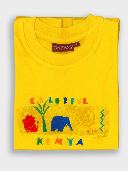 Colourful Kenya Kids T-Shirt | African Kids Clothing | Oneway