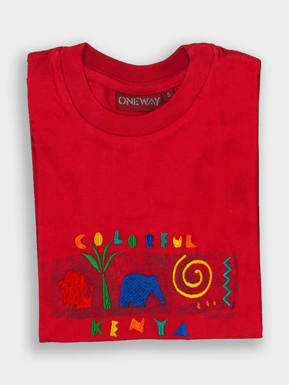 Colourful Kenya Kids T-Shirt | African Kids Clothing | Oneway