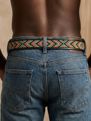 Kenya Color – Beaded Leather Belt | 575