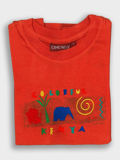Colourful Kenya Kids T-Shirt | African Kids Clothing | Oneway