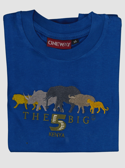 Big Five Kids T-Shirt - Embroidered T-Shirts for Little Adventurers