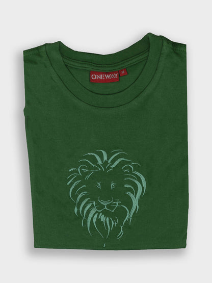 Lion Head Kids T-Shirt | African Wildlife Kidswear | Oneway