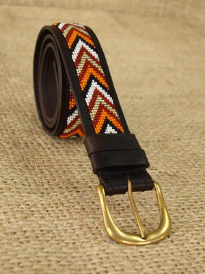 Handmade Maasai Beaded Leather Belt – Kenyan Artisan Design | Oneway Kenya Belts 725