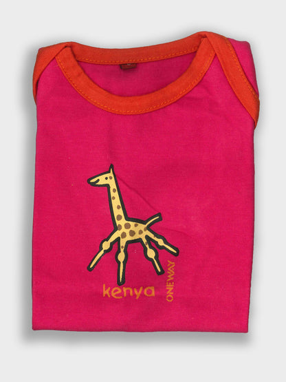 Infant T-Shirt “Twiga” | Giraffe Baby Clothes | Oneway Kenya