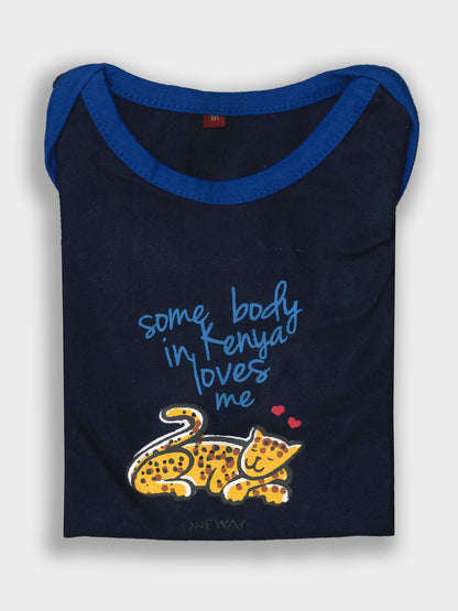 Infant T-Shirt “Somebody in Kenya Loves Me” | Oneway Baby Clothes