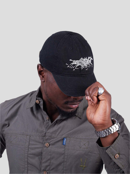 Running Zebras Cotton Twill Cap – Safari Style | Oneway Kenya