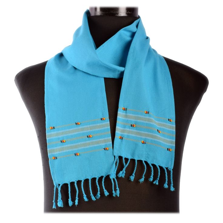 Kikoy Beaded Scarf – Authentic Kenyan Maasai Craft