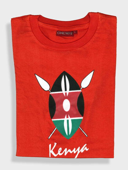 Kenya Shield Kids’ T-Shirt – Comfortable & Durable Children’s Clothing Made in Kenya by Oneway