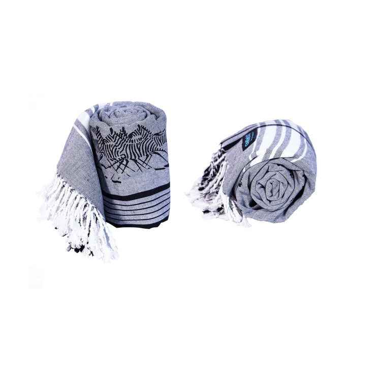 Printed Kikoy Running Zebras