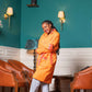 Kikoy Bathrobe / Gown – Handmade Kenyan Cotton Robe by Oneway Kenya