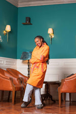 Kikoy Bathrobe / Gown – Handmade Kenyan Cotton Robe by Oneway Kenya