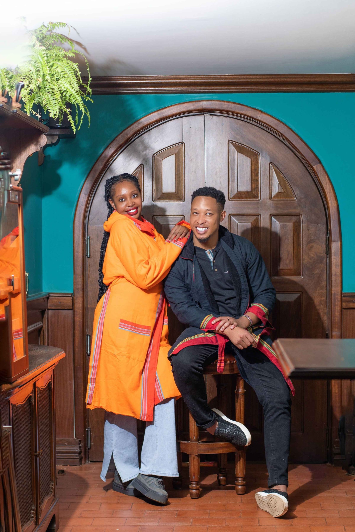 Kikoy Bathrobe / Gown – Handmade Kenyan Cotton Robe by Oneway Kenya