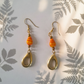 African Love Bird Earrings - Handcrafted Brass & Swirl Bead Jewelry | Zanny Zebra Set by OneWay Kenya