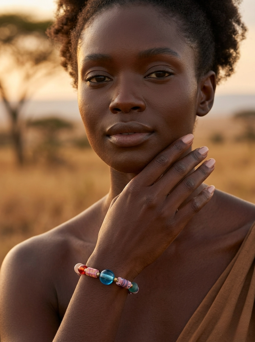 African Diamond Beaded Bracelet | Handcrafted in Kenya by OneWay
