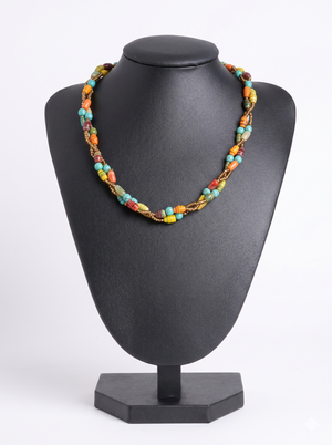 African Love Bird Necklace - Short Design