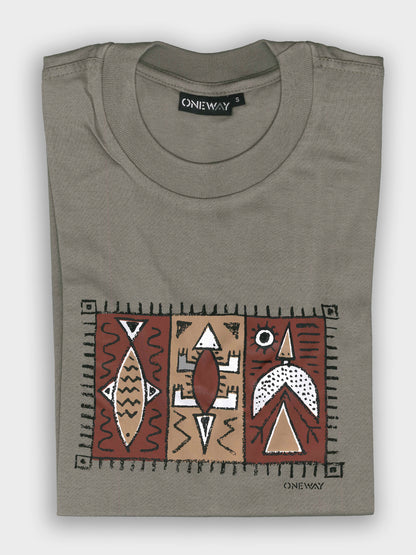 Oneway Kenya African Motives T-Shirt – 100% Cotton