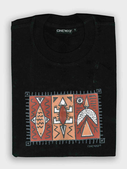 Oneway Kenya African Motives T-Shirt – 100% Cotton
