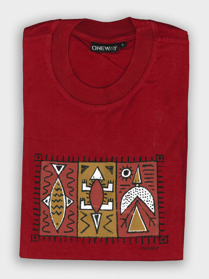 Oneway Kenya African Motives T-Shirt – 100% Cotton