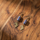 African Trade Bead Earrings - Brass Africa Map Jewelry | Indian Ocean Home Decor Set by OneWay Kenya