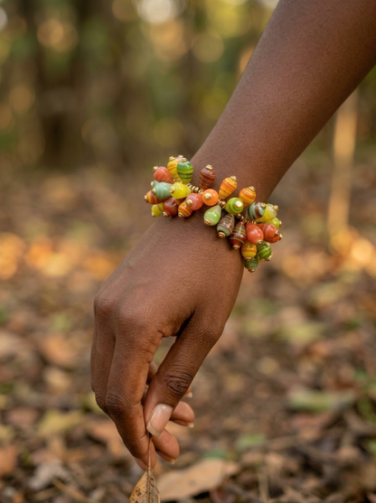 African Lovebird Charm Bracelet | Handcrafted in Kenya | Unique African Love Birds Bracelet by OneWay