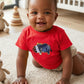 Baby Hippo Short Sleeve T-Shirt | Khanga Appliqué – Design By Me