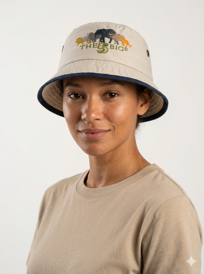 Big Five Ottow Bucket Hat - Stylish Embroidered Design for Ultimate Sun Protection