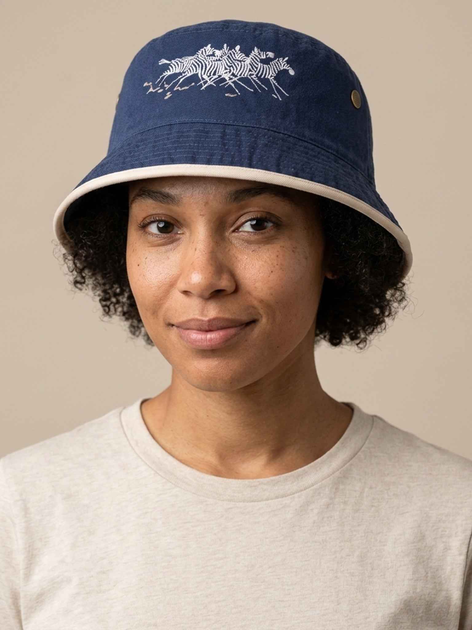 Running Zebras - Embroidered Bucket Hat