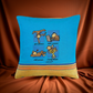 Kikoy Cushion Covers – 4 Fun Chimpanzee Prints | 100% Cotton, Handmade in Kenya