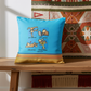 Kikoy Cushion Covers – 4 Fun Chimpanzee Prints | 100% Cotton, Handmade in Kenya